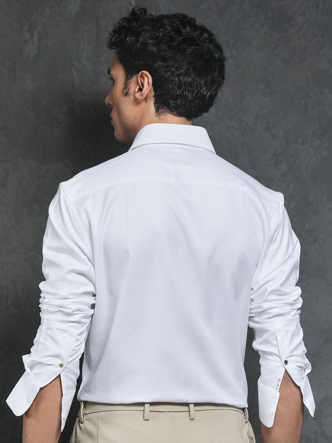 RARE RABBIT Men Ruther Slim Fit Cotton Shirt