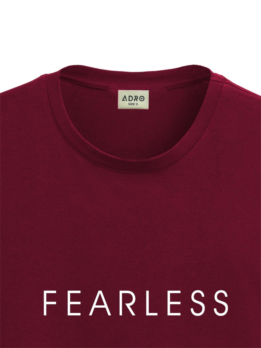 ADRO Men Typography Raw Edge T-shirt