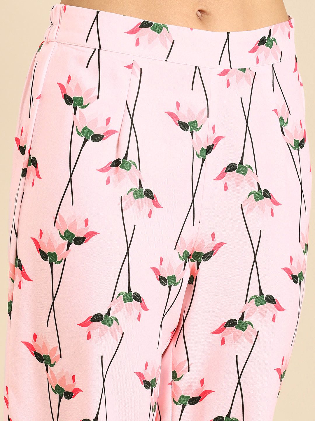 Anouk Women Floral Printed Kurta with Trousers