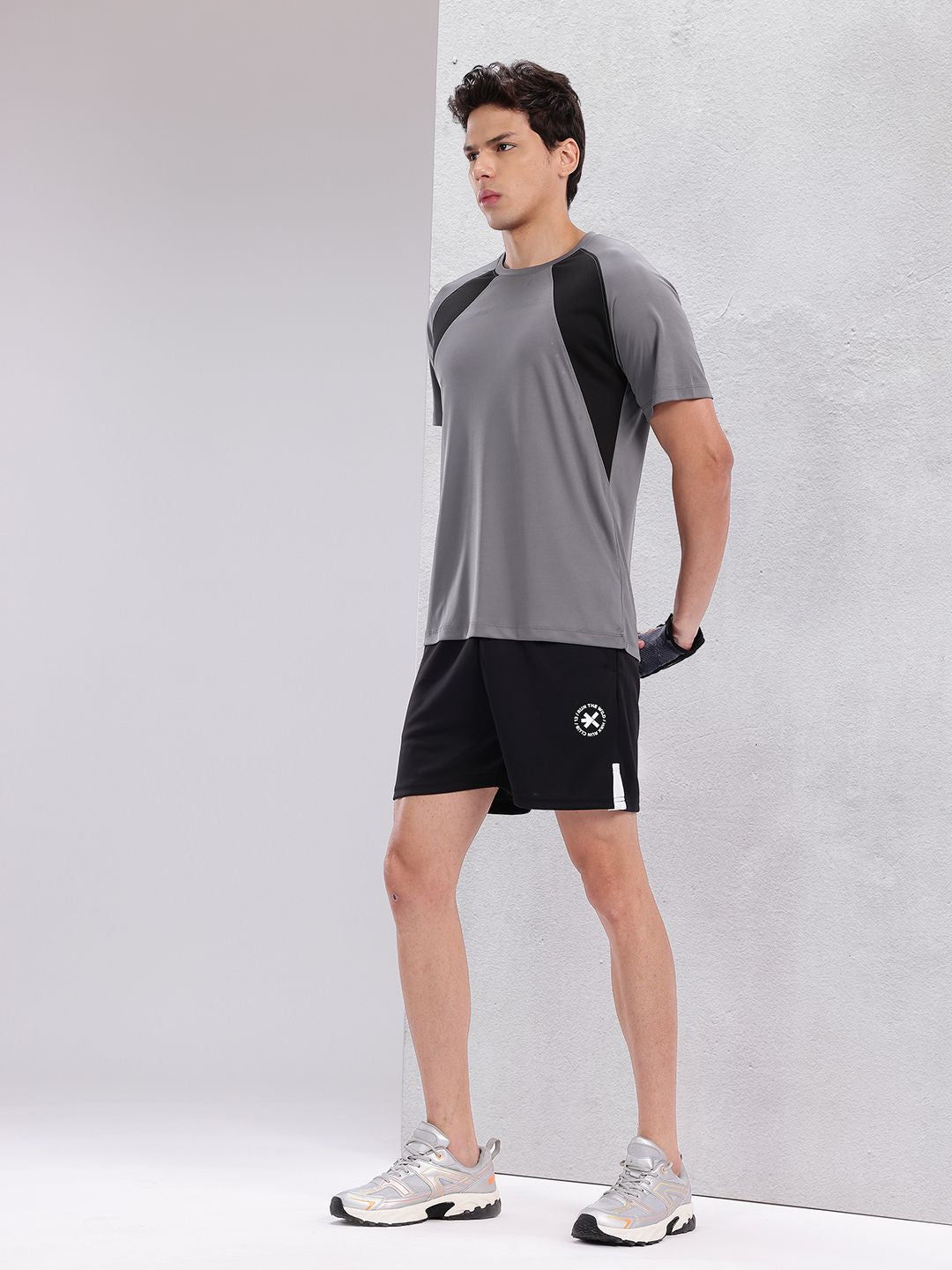 HRX by Hrithik Roshan Colourblock Rapid-Dry Training T-shirt
