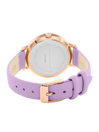 French Connection Women Embellished Dial & Leather Straps Analogue Watch FCN00065A