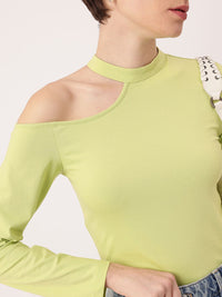 DressBerry Charming Cold Shoulder Style Regular Top
