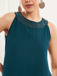 Antheaa Embellished Tunic & Palazzo