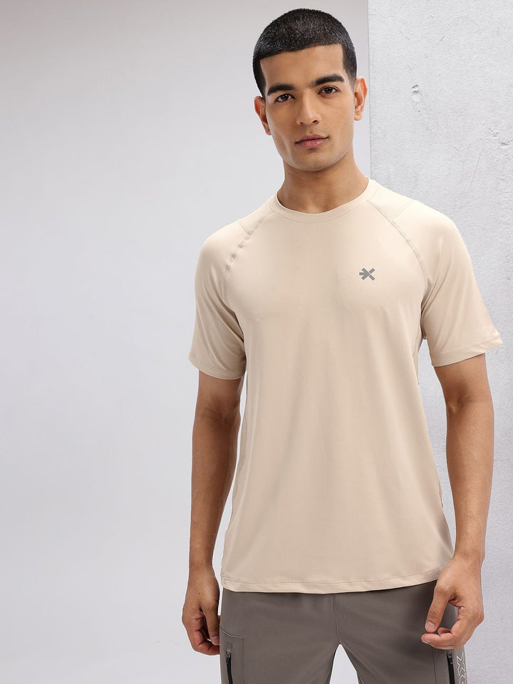 HRX by Hrithik Roshan Mesh Panel Back Rapid-Dry Training T-shirt