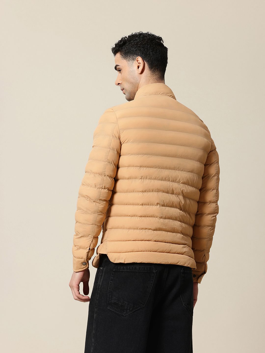 Mr Bowerbird Band Collar Tailored Fit Puffer Jacket