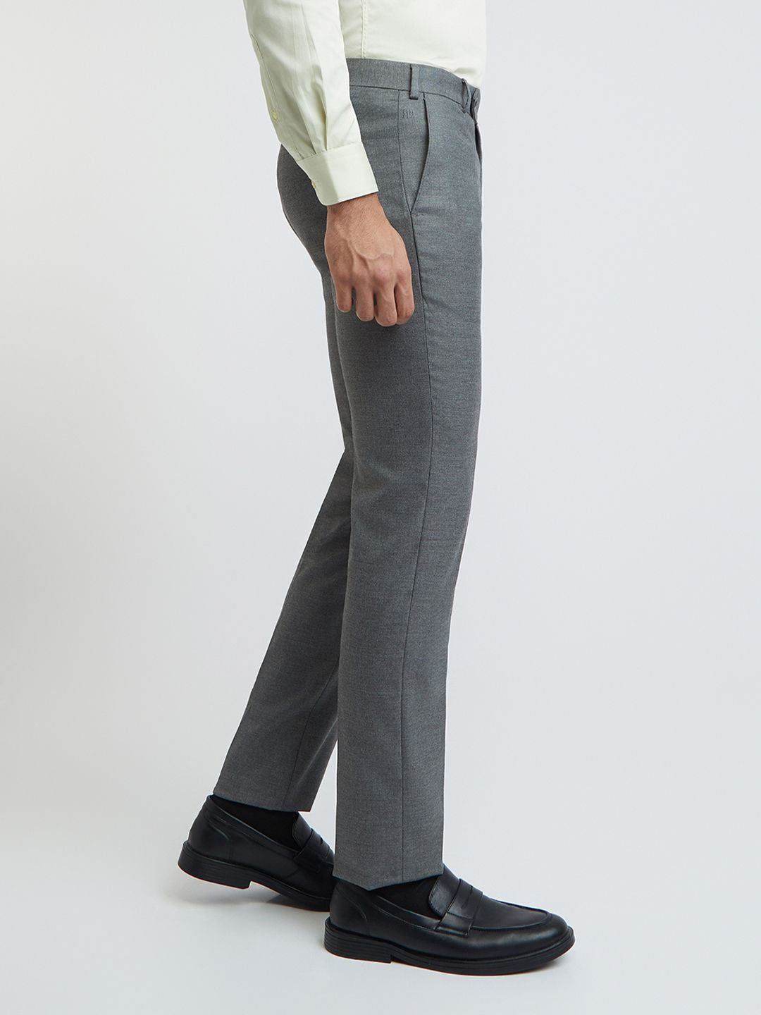 Raymond Men Flat Front Slim Fit Formal Trousers