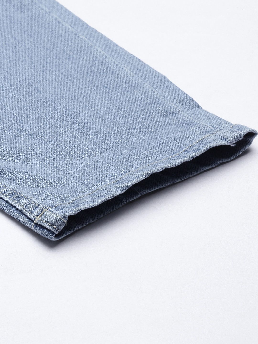 The Indian Garage Co Men Blue Slim Fit Light Fade Stretchable Jeans
