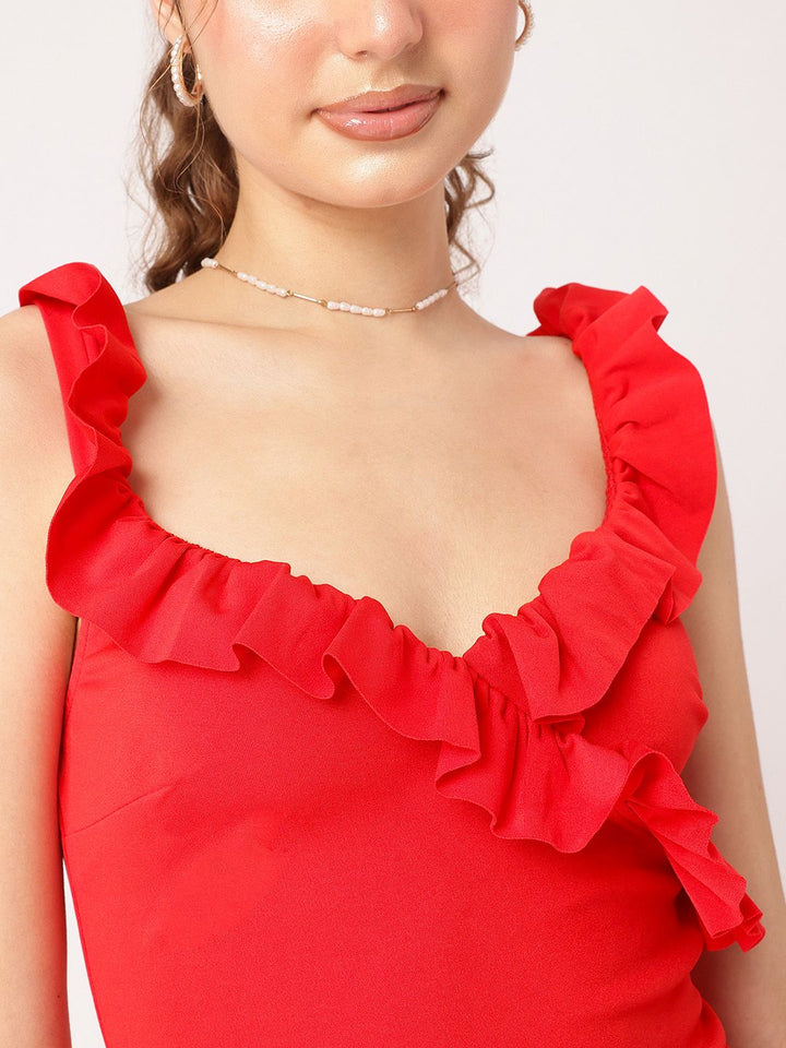 DressBerry Cocktail Glam Ruffled Dress