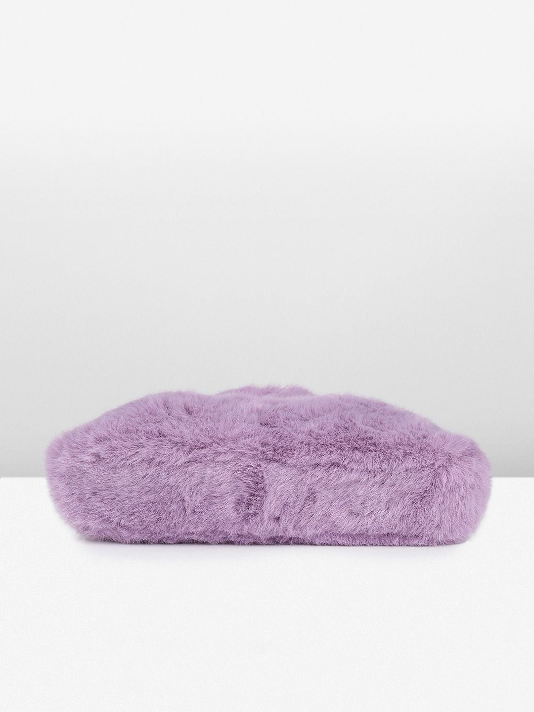 DressBerry Structured Shoulder Bag With Fur