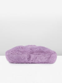 DressBerry Structured Shoulder Bag With Fur