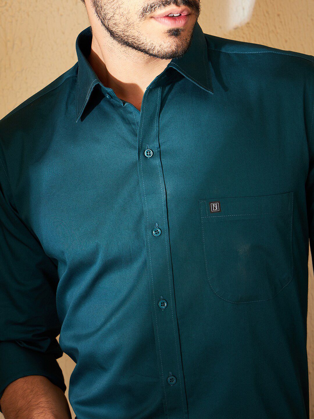 DENNISON Smart Spread Collar Cotton Formal Shirt