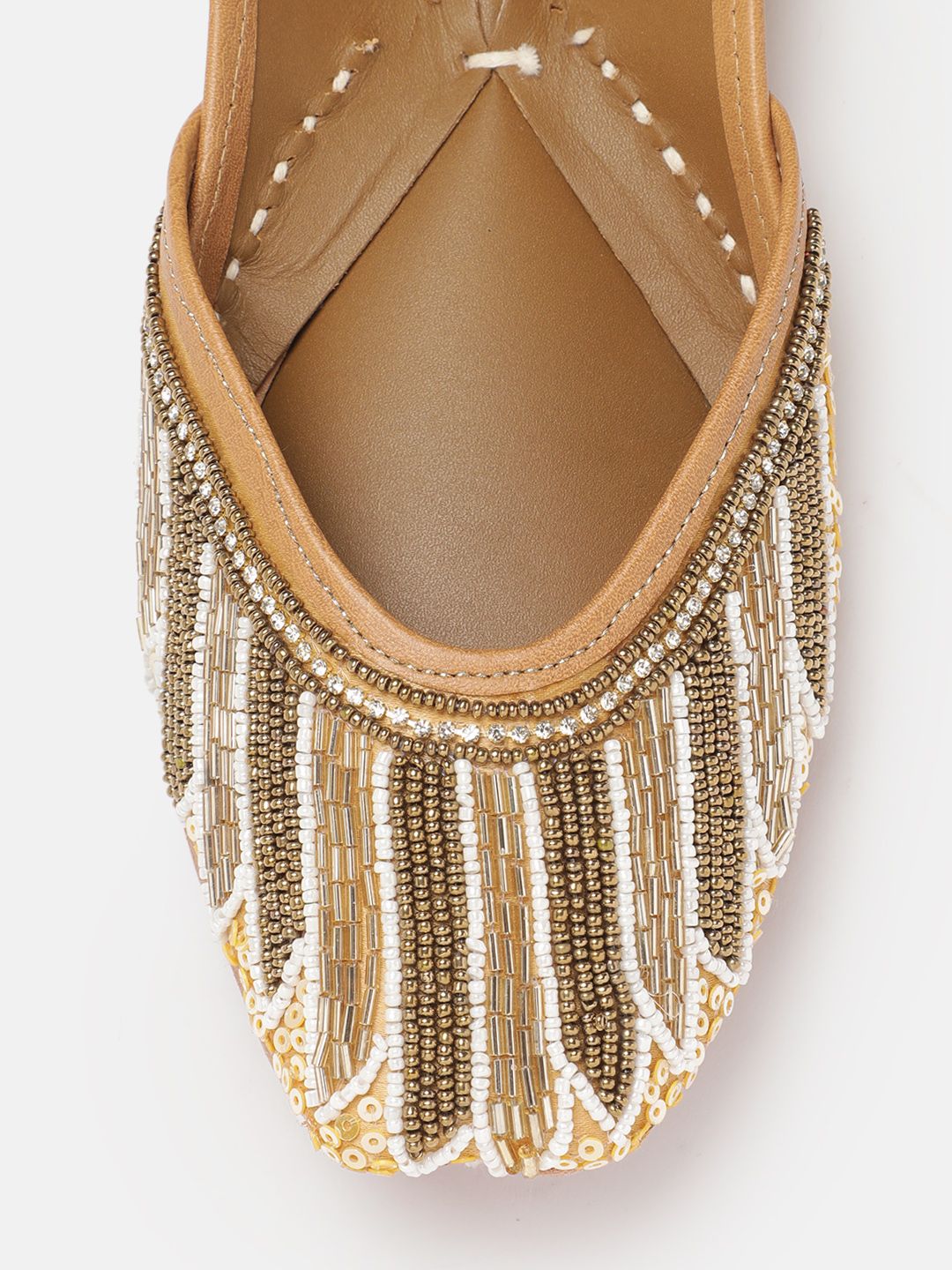 House of Pataudi Women Beads Embellished Mojaris