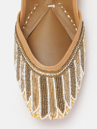 House of Pataudi Women Beads Embellished Mojaris