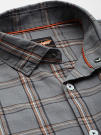 Park Avenue Slim Fit Checked Pure Cotton Casual Shirt