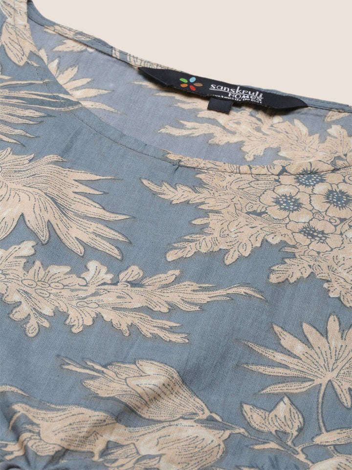 SANSKRUTIHOMES Women Printed Pure Cotton Night suit