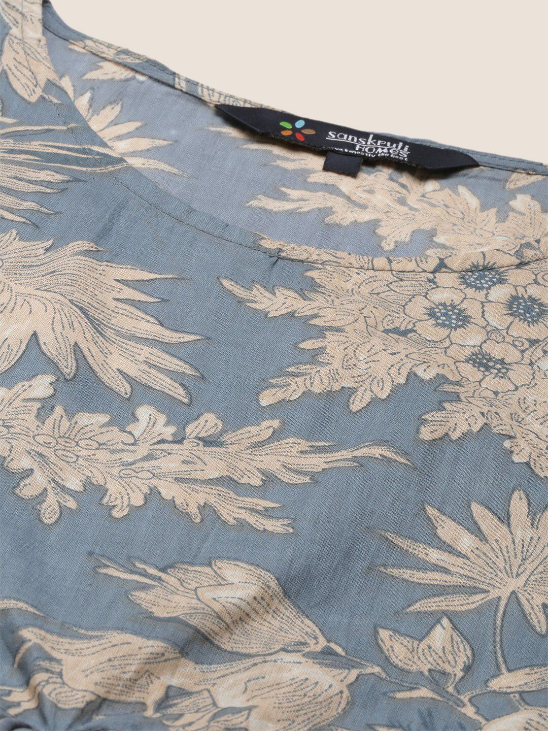 SANSKRUTIHOMES Women Printed Pure Cotton Night suit