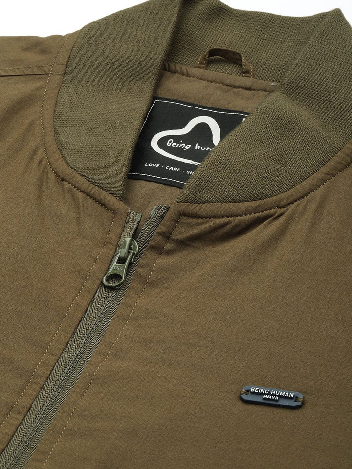 Being Human Stand Collar Bomber Jacket