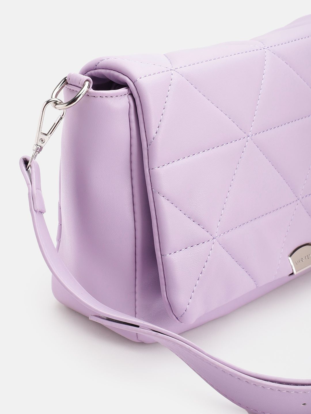Lino Perros Structured Sling Bag with Quilted Detail