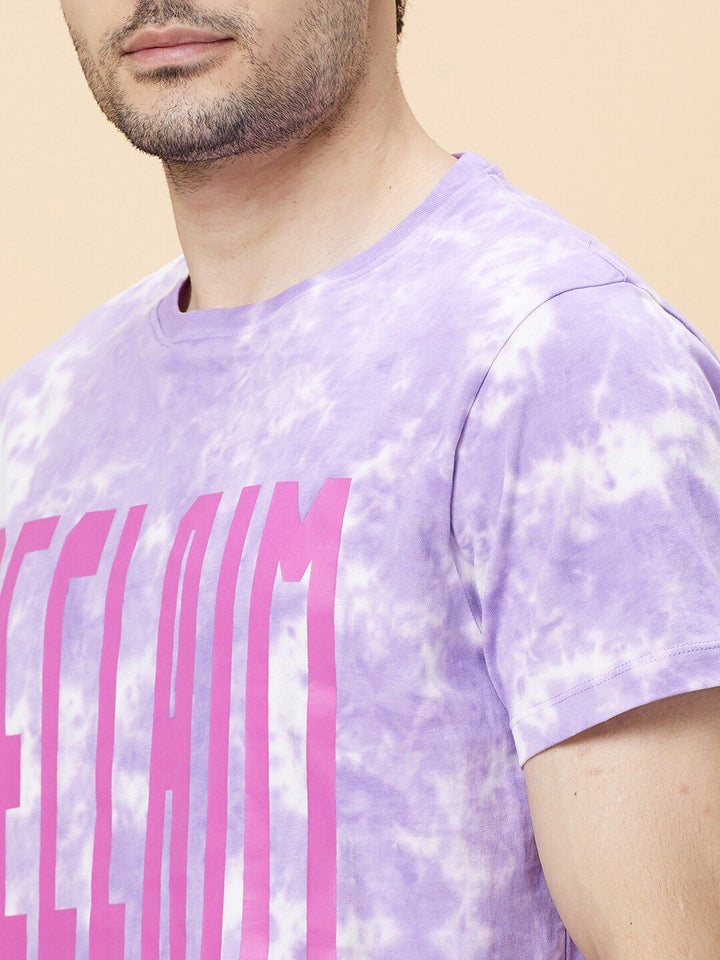 Being Human Dyed Round Neck Short Sleeves Cotton T-shirt