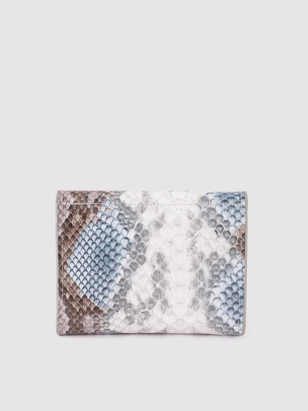 Lino Perros Women Croc Textured Three Fold Wallet