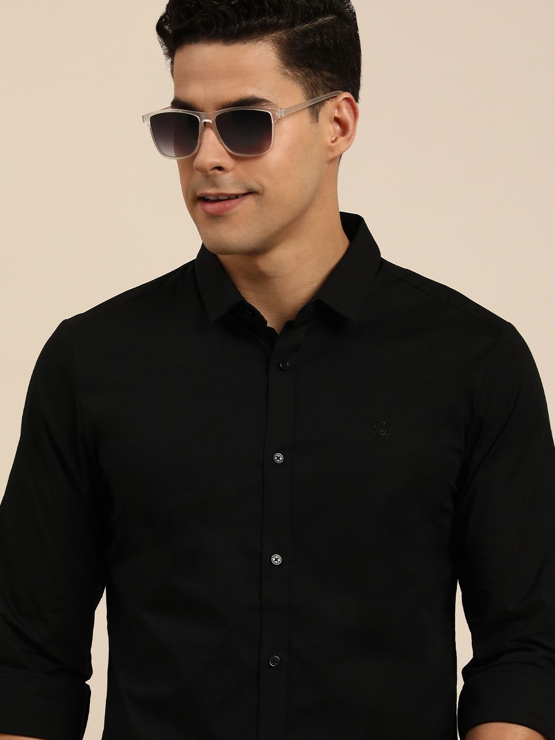 Being Human Men Solid Slim Fit Casual Shirt