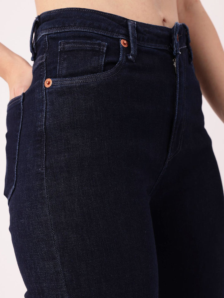 DressBerry Women Modern Vibe Stretchable Frayed Jeans
