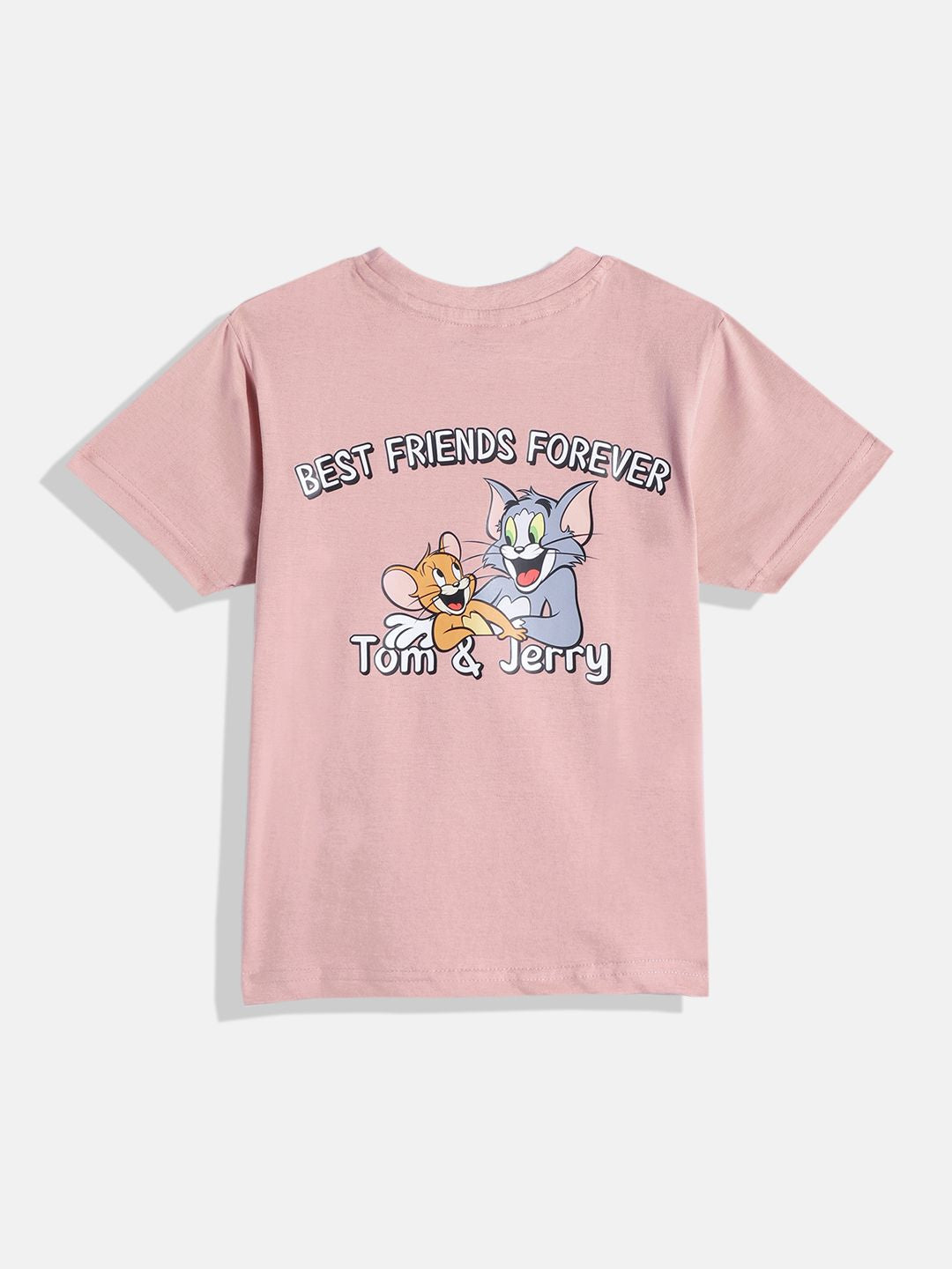 Happy Faces Boys Tom & Jerry Back Printed Pure Cotton T-shirt