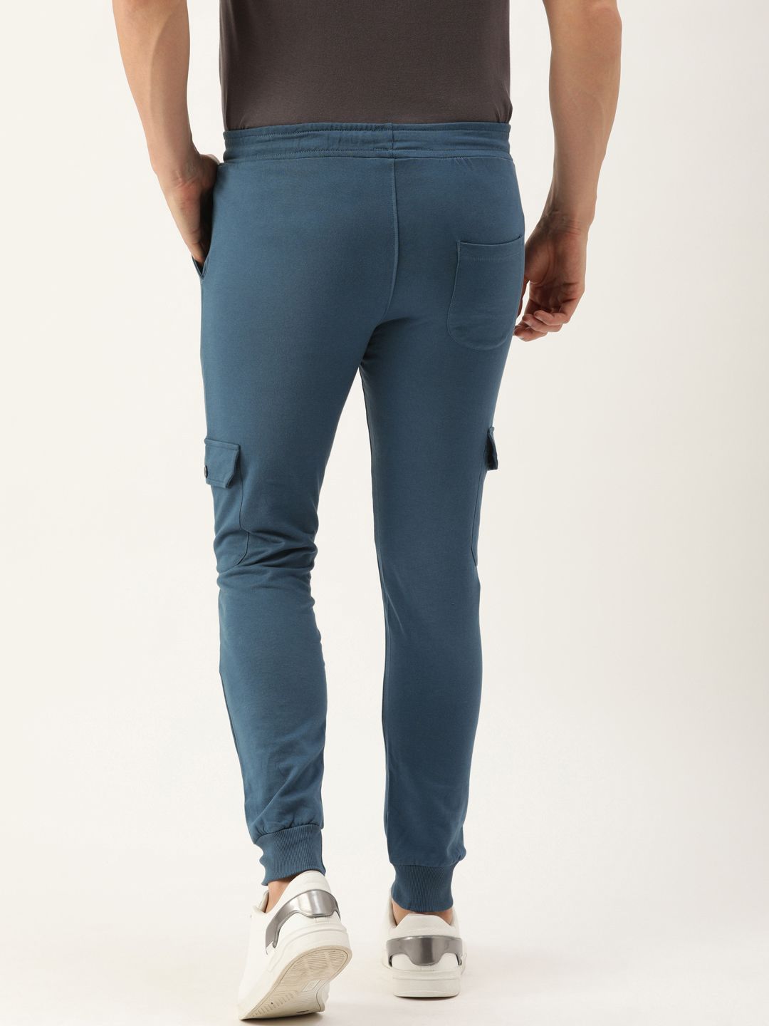 The Indian Garage Co Men Blue Solid Slim Fit Jogger