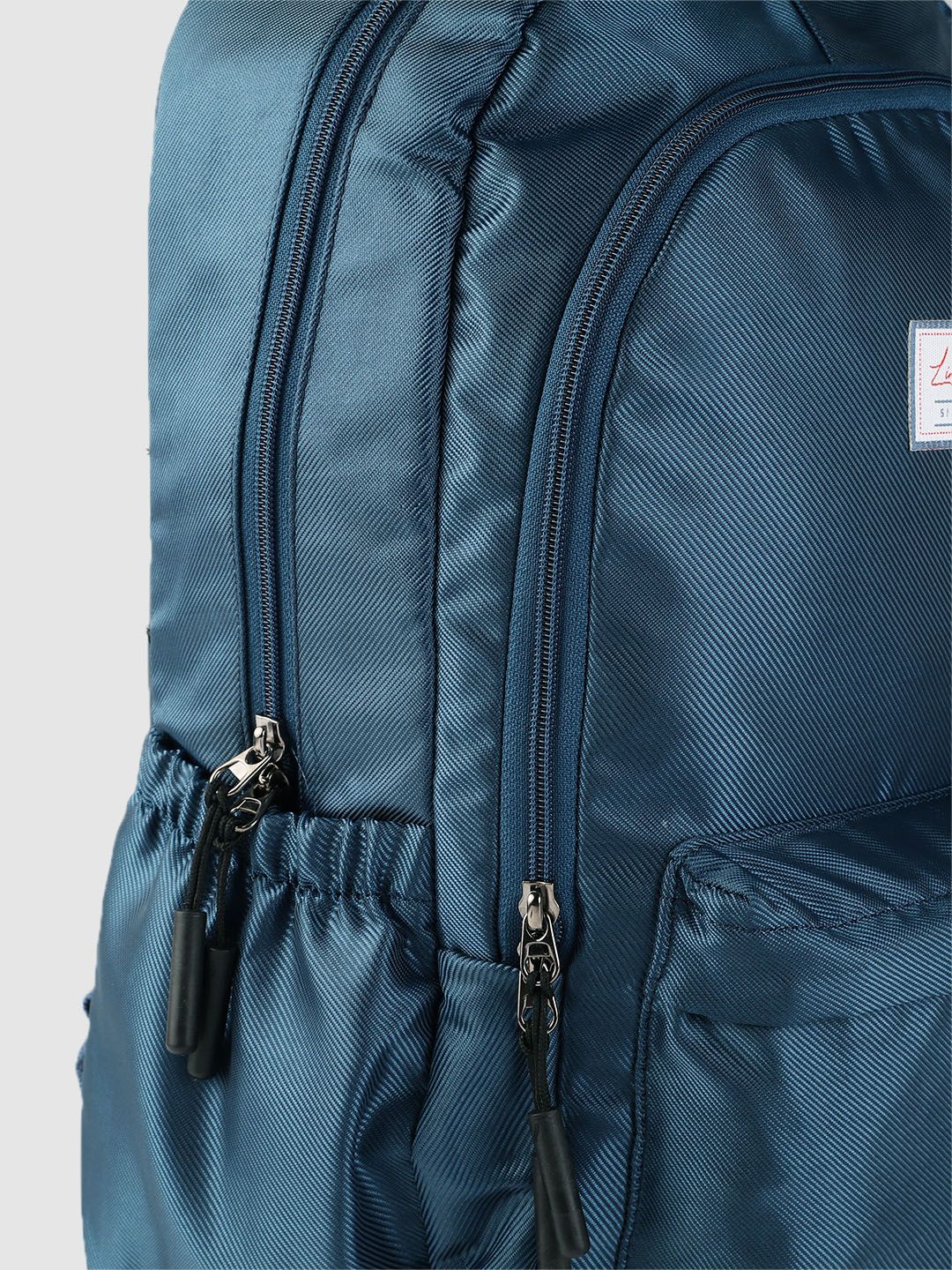 Lino Perros Women Teal Blue Solid Backpack- 28 Litres