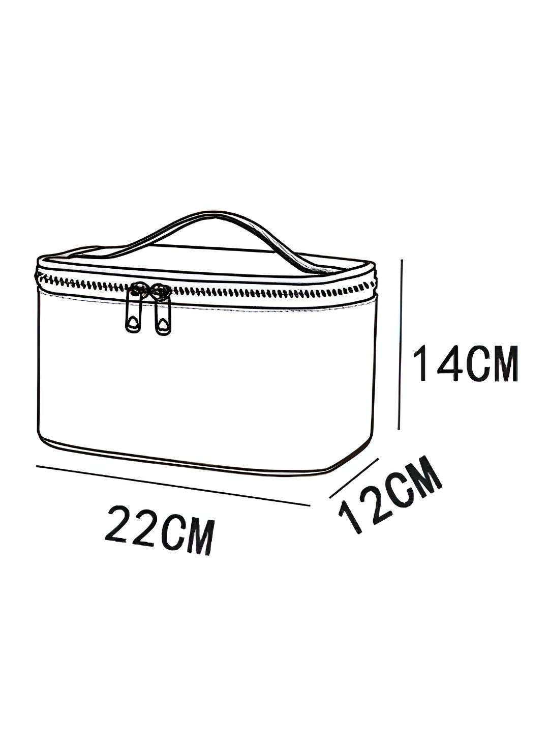Cortina Blue Water Resistant Makeup Organiser