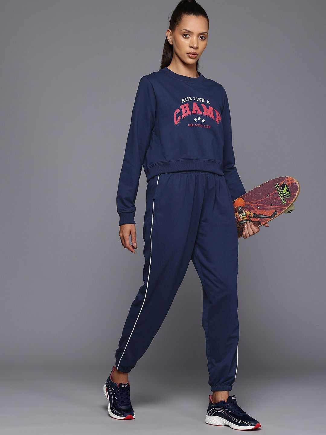 HRX by Hrithik Roshan Women Printed Lifestyle Tracksuit