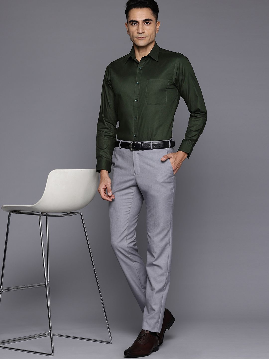 Raymond Pure Cotton Slim Fit Formal Shirt
