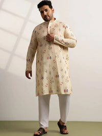 SOJANYA PLUS Men Ethnic Motifs Printed Regular Kurta with Pyjamas