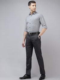 Park Avenue Men Checked Formal Trousers