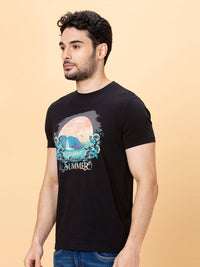 Being Human Graphic Printed Round Neck Casual T-shirt