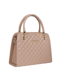 Lino Perros Beige Quilted Handheld Bag