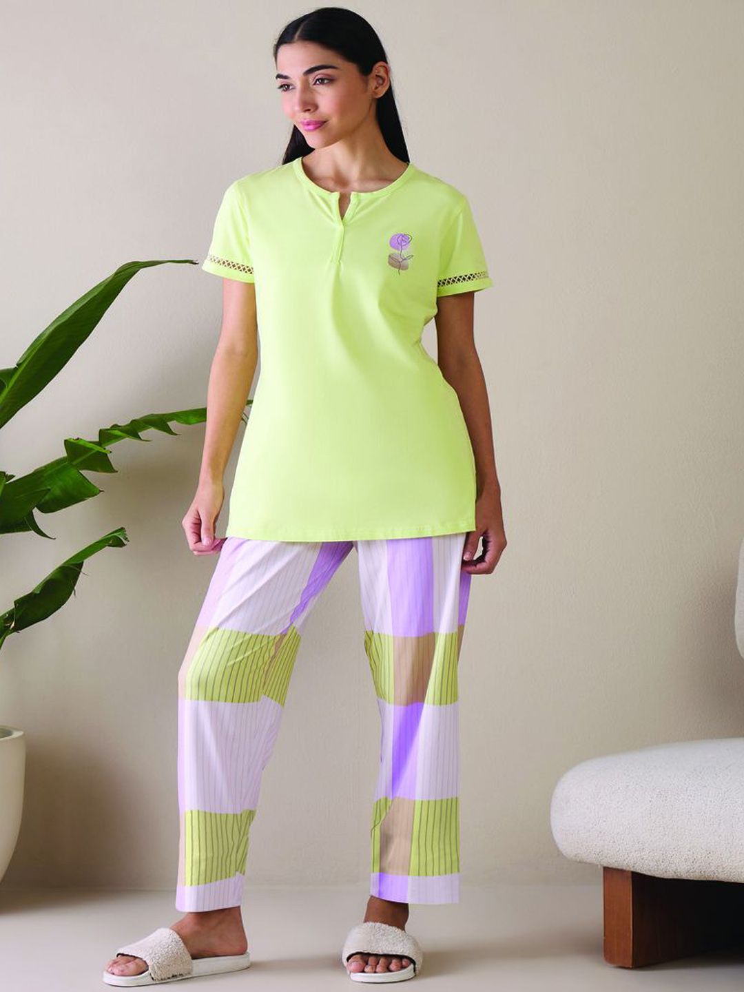 Sweet Dreams Women Pure Cotton Night suit