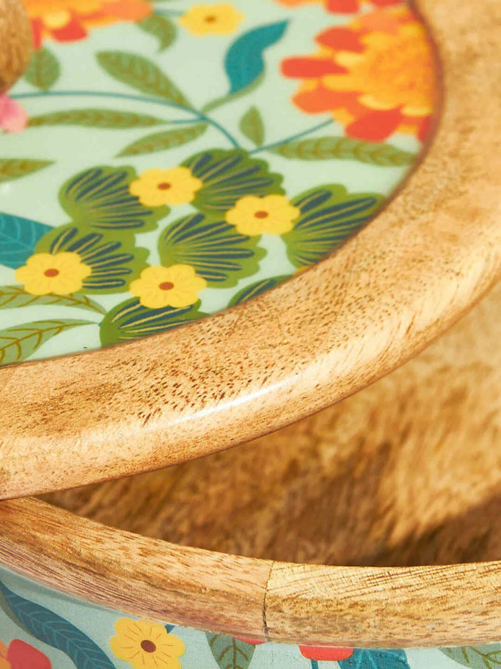 Kotak Simpanan Kayu Marigold Biru Chumbak
