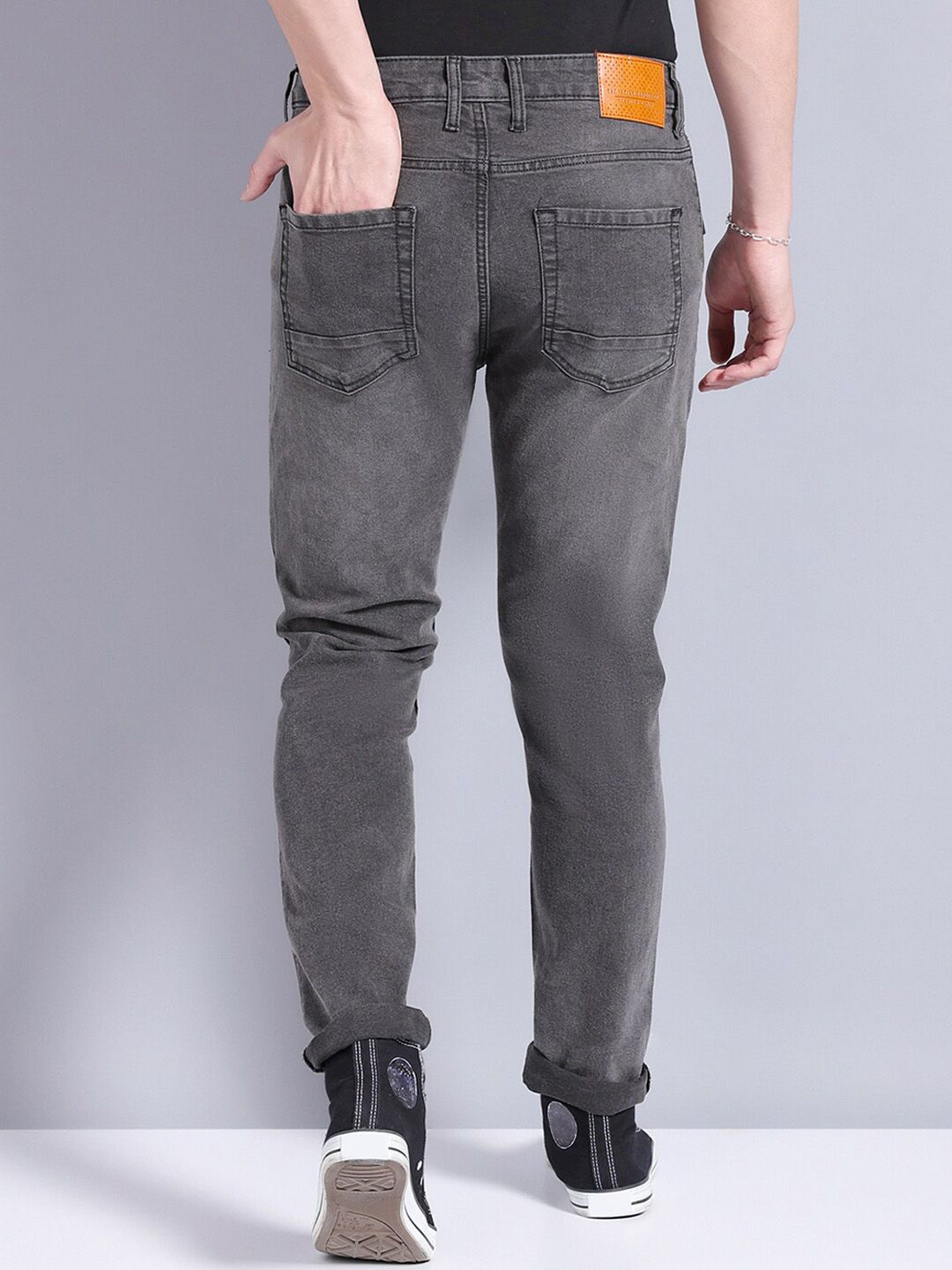 The Indian Garage Co Men Slim Fit Clean Look Stretchable Jeans