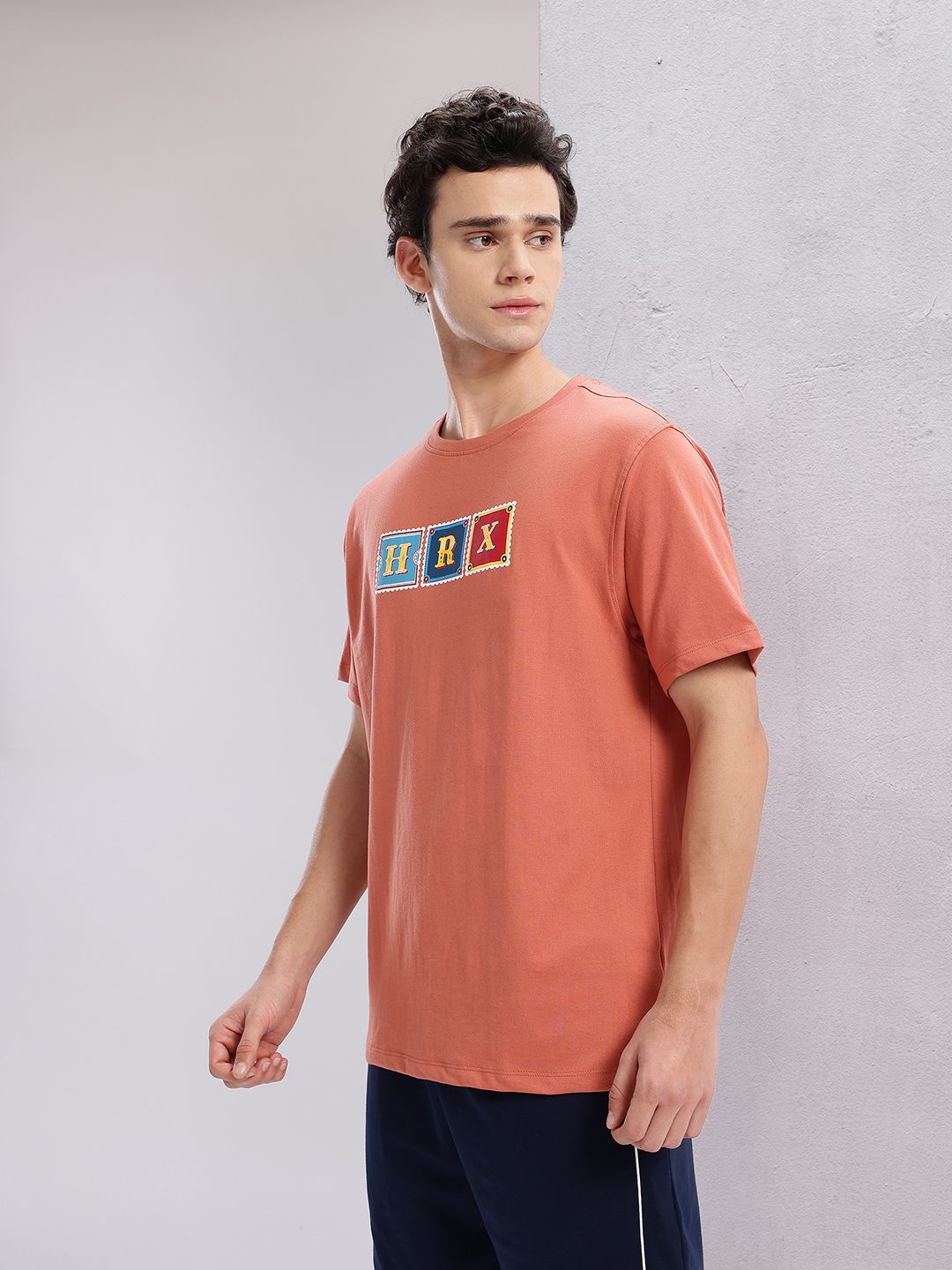 HRX by Hrithik Roshan Typography Printed T-shirt
