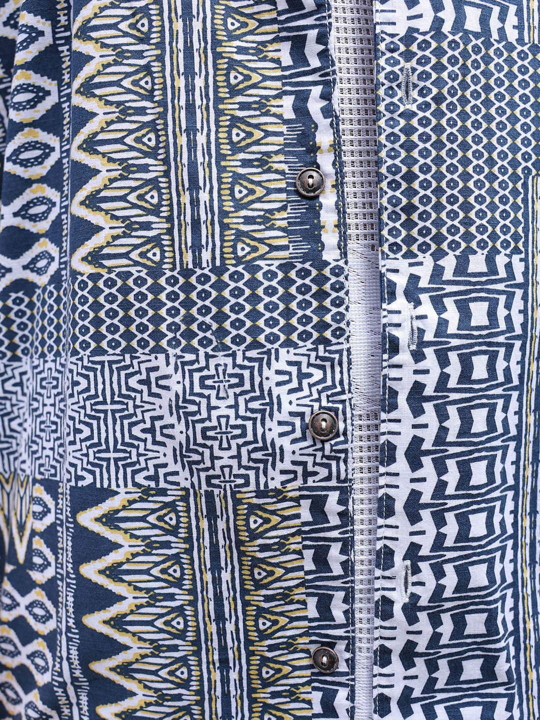 The Indian Garage Co Men Relaxed Fit Indie Printed Resortwear Shirt