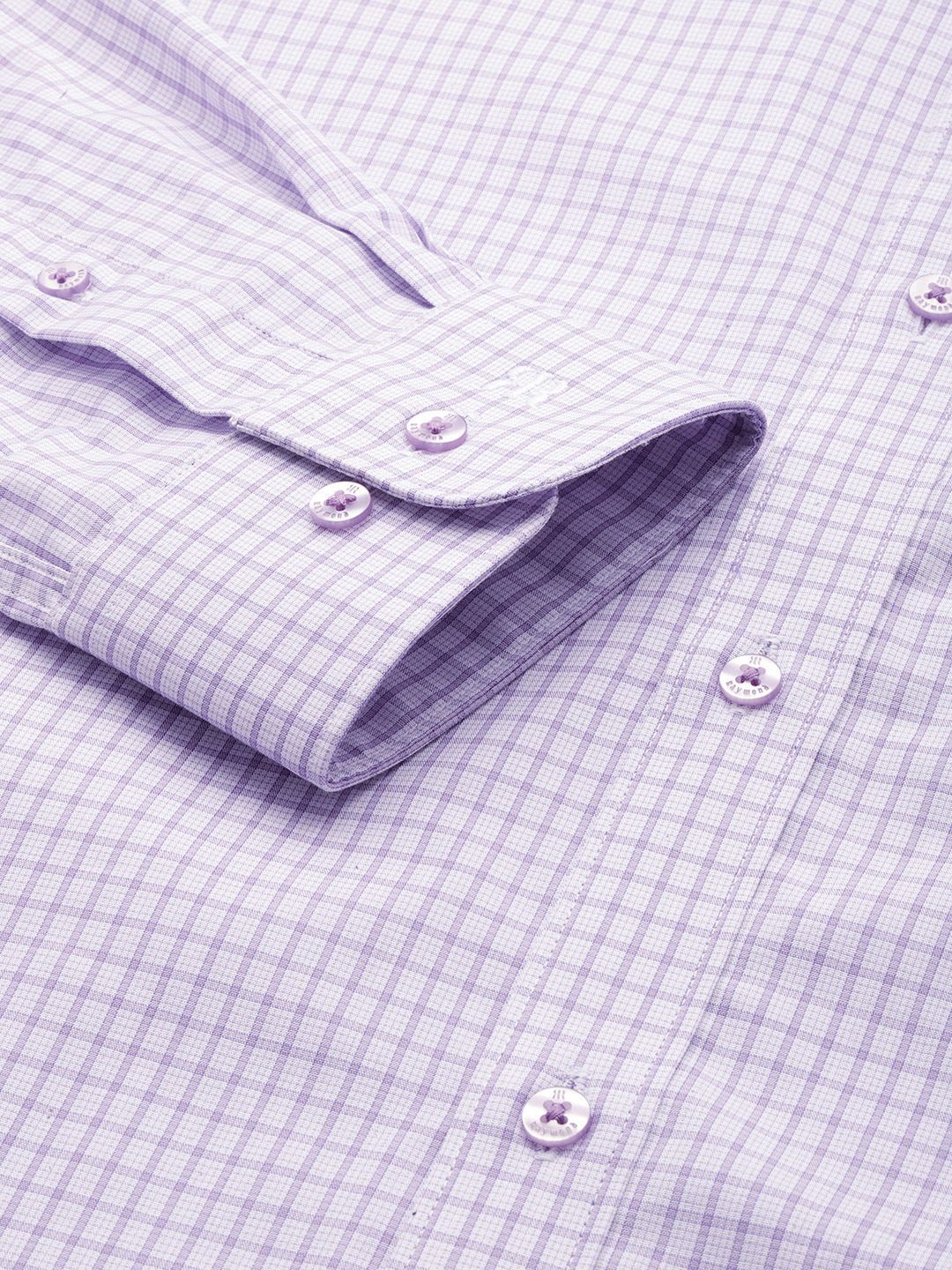 Raymond Pure Cotton Slim Fit Checked Formal Shirt