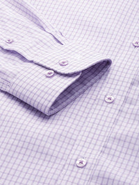 Raymond Pure Cotton Slim Fit Checked Formal Shirt