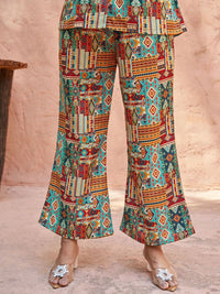 KALINI Printed Regular Tunic with Palazzos