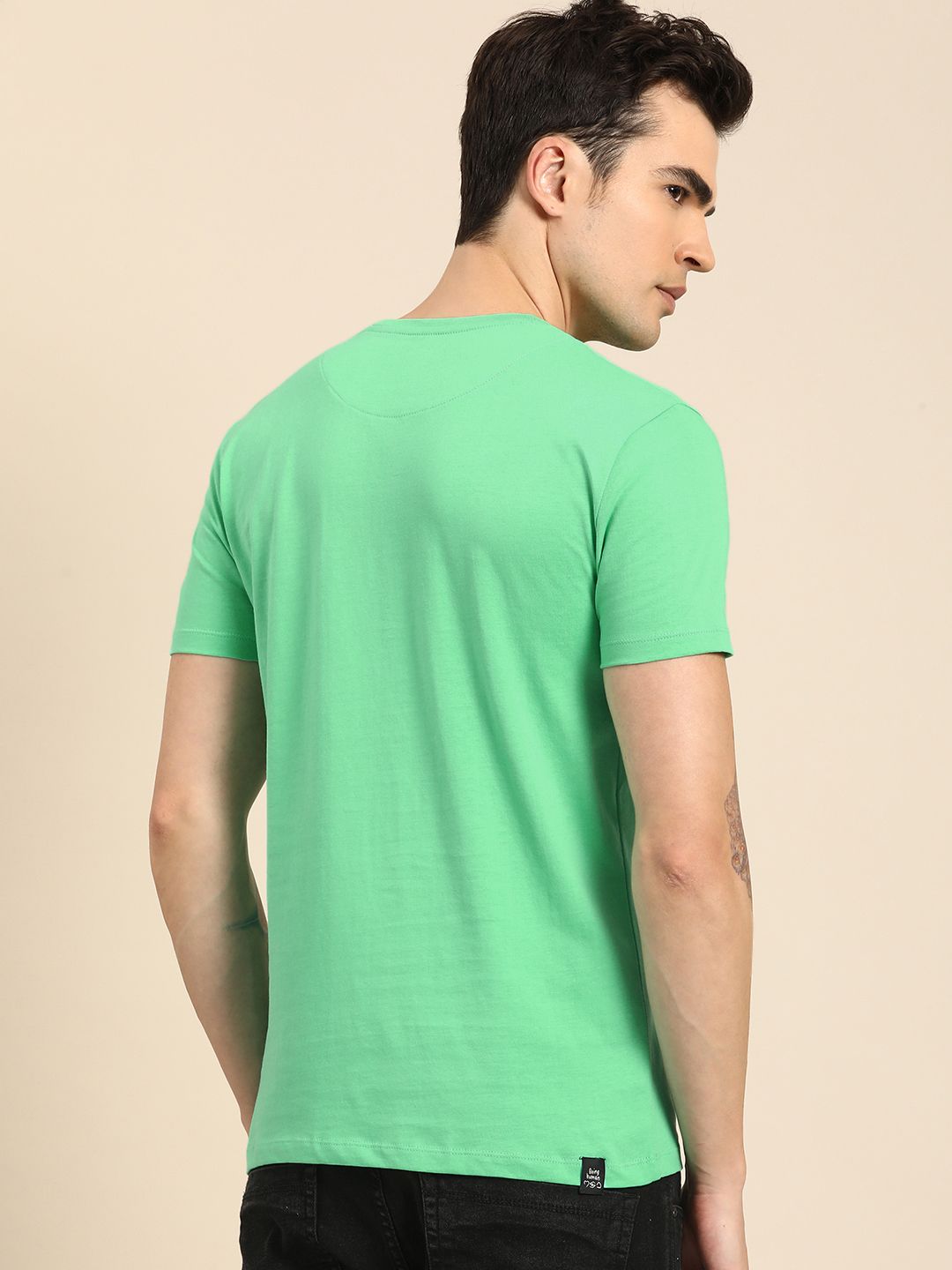 Being Human Pure Cotton Graphic Printed Casual T-shirt