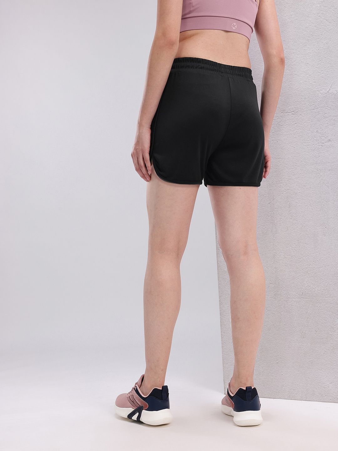 HRX by Hrithik Roshan Women Mid-Rise Regular Fit Training or Gym Sports Shorts