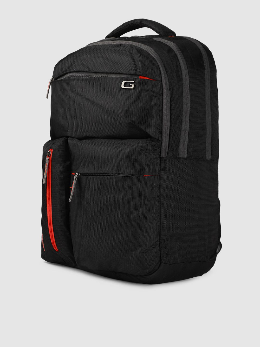 Gear Unisex Black Journey Backpack With Raincover