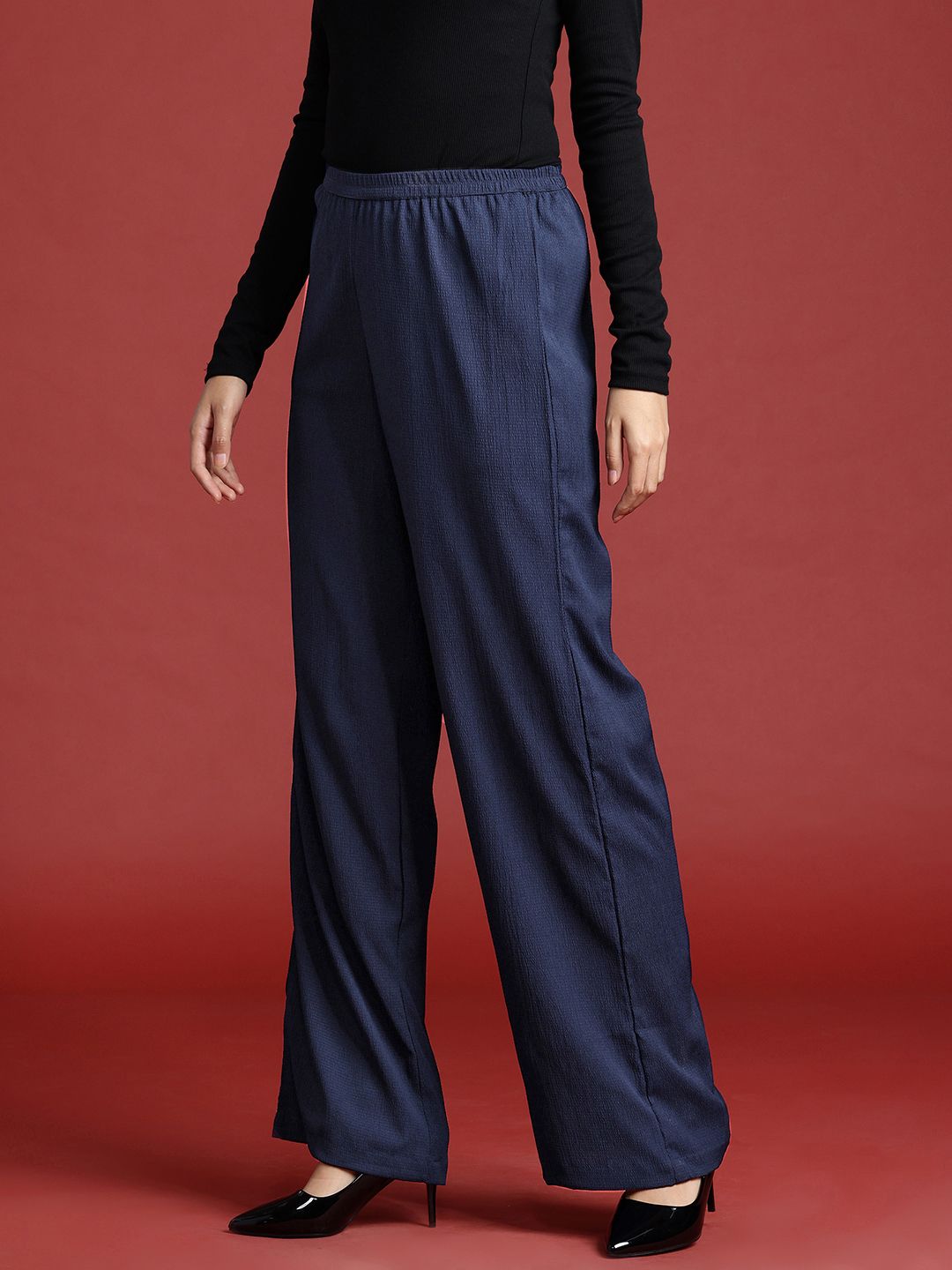 all about you Women Textured Trousers