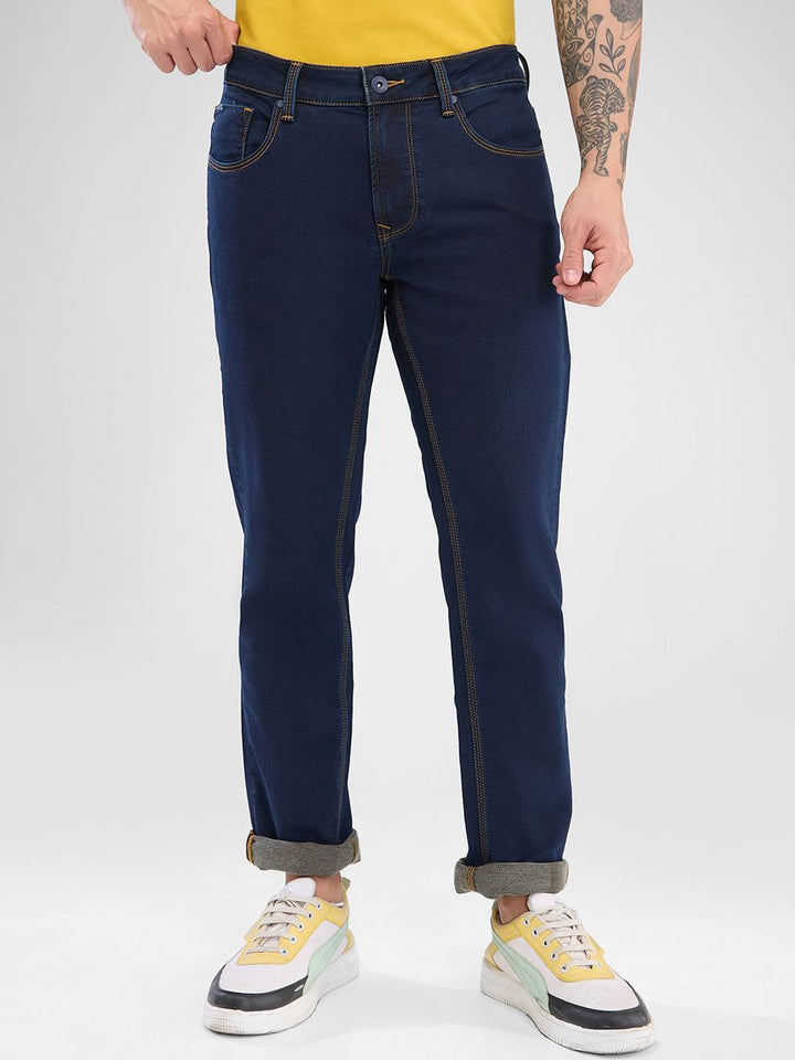SPYKAR Men Mid Rise Clean Look Stretchable Jeans