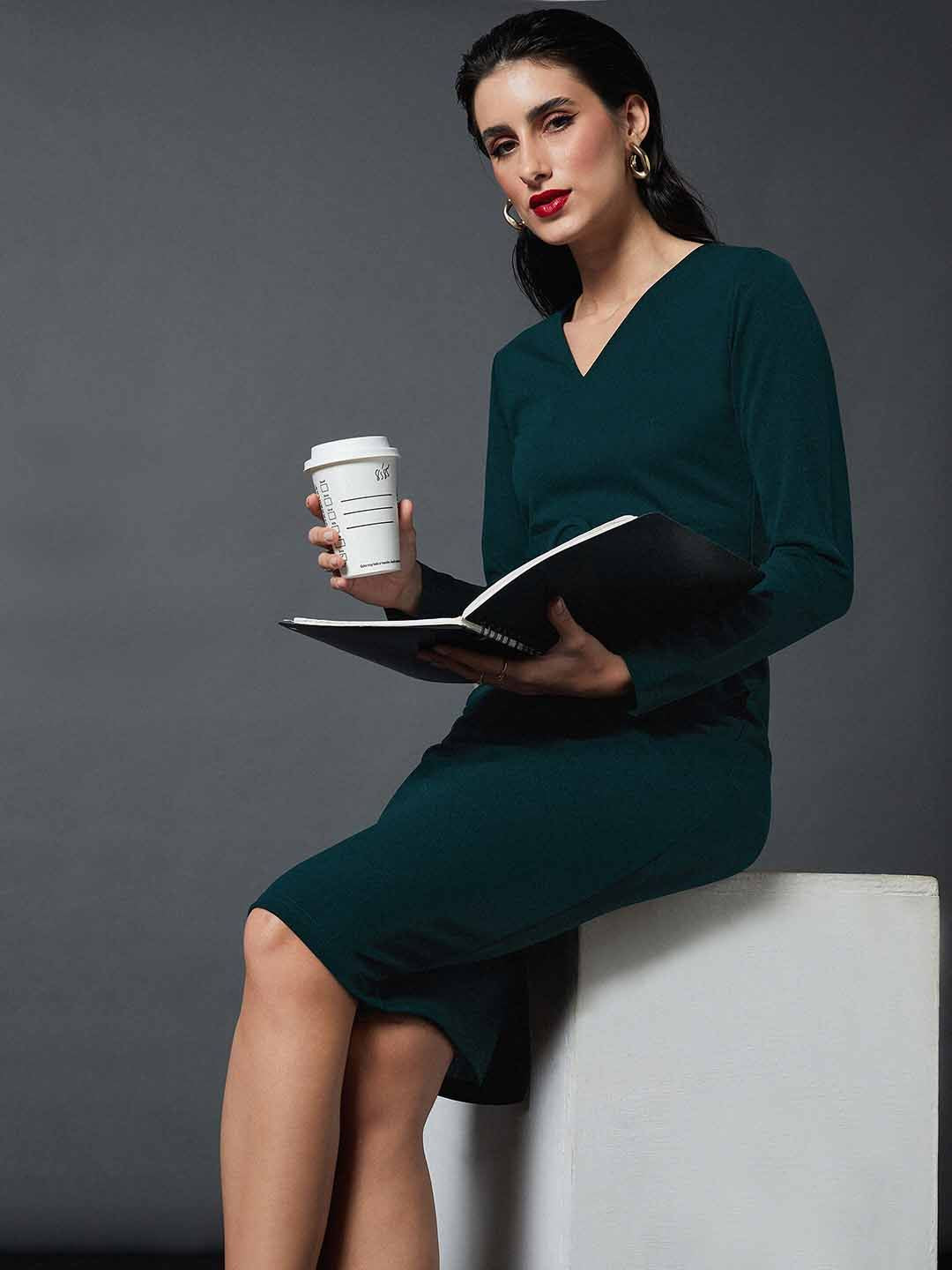 Sassafras worklyf v-neck sarung pakaian